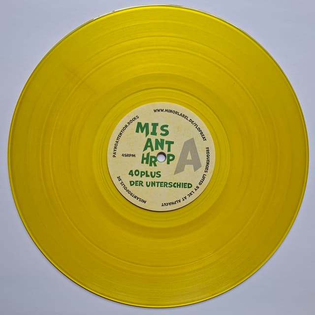 Nach vielen Jahren Vinylpause, endlich wieder eine Platte mit einem kleinen Best Of von Misanthrop und Pay No Attention Songs.